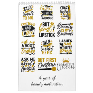 A year of beauty motivation calendar