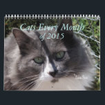 A Year of Cats -customise to any year you want Calendar<br><div class="desc">Perfect calendar for anyone that loves cats. Make it for any year you wish. To see cards & gifts featuring cats go to my CATS SECTION.</div>