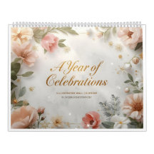 A Year of Celebrations – Illustrated Wall Calendar