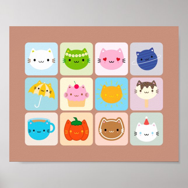A Year of Cute Cats Poster (Front)