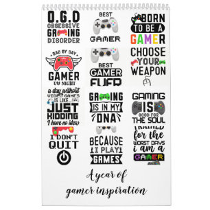 A year of gamer inspiration calendar