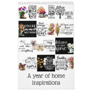 A year of home inspirations calendar