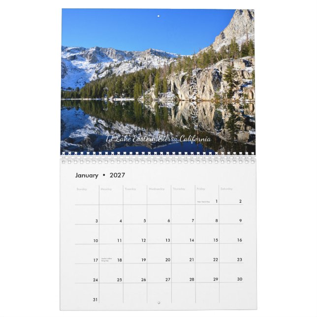 A Year of Natural Wonder  Calendar (Jan 2027)