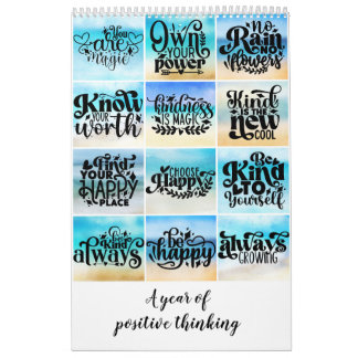 A year of positive thinking calendar