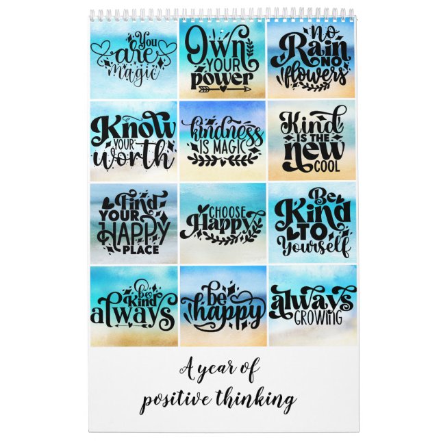 A year of positive thinking calendar (Cover)