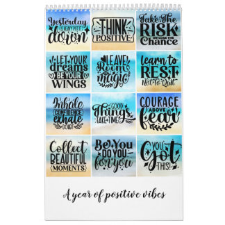 A year of positive vibes calendar