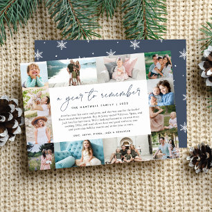 A Year to Remember   Year in Review Photo Collage Holiday Card