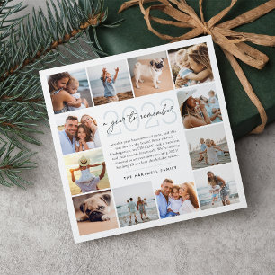 A Year to Remember   Year in Review Photo Collage Holiday Card