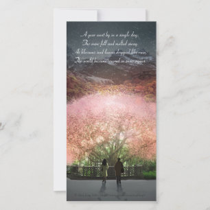 A year went by in a single day photocard/bookmark