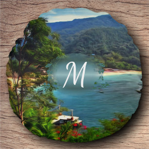 A Yelapa View 0828 Round Cushion