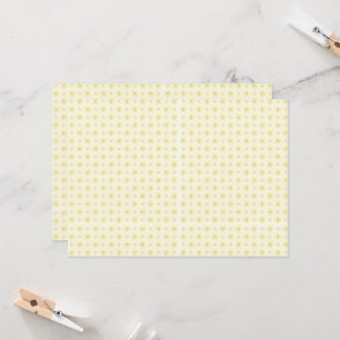 a yellow and white background with small circles invitation
