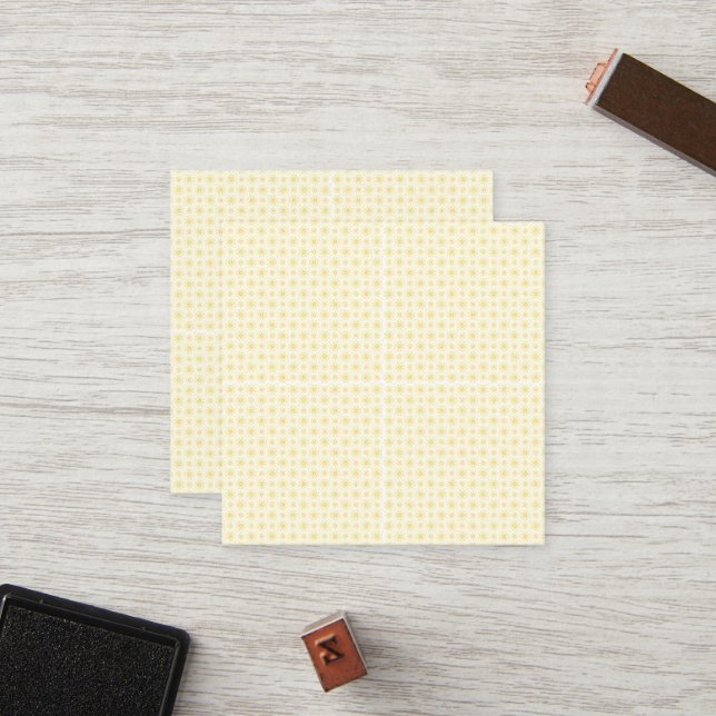 a yellow and white background with small circles loyalty card (Front/Back In Situ)