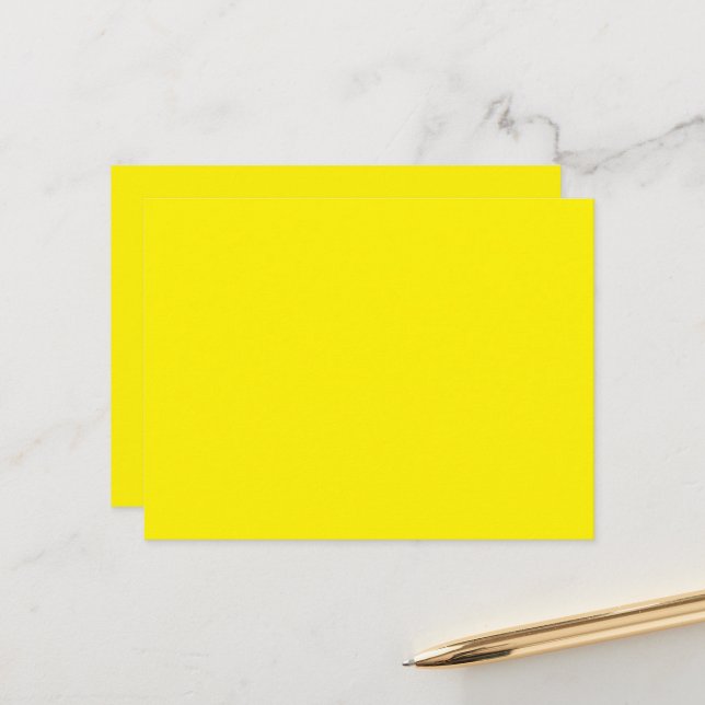 a yellow background with a black border postcard (Front/Back In Situ)