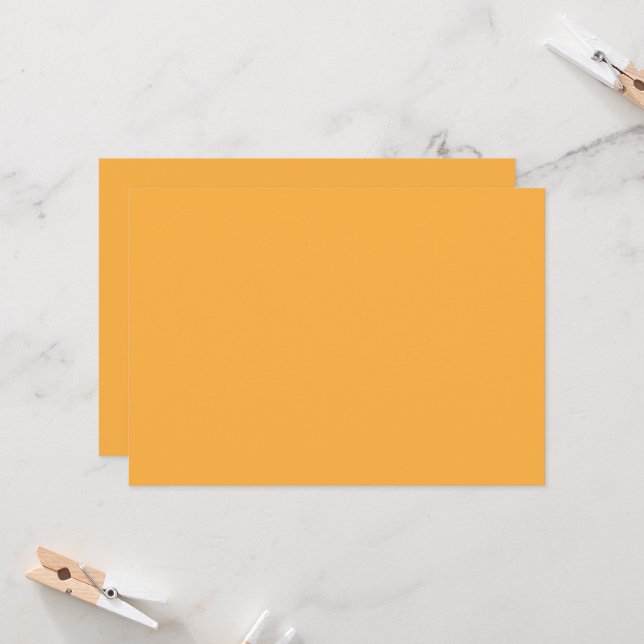 a yellow background with a invitation (Front/Back In Situ)