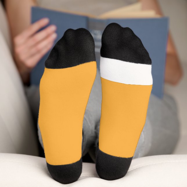 a yellow background with a socks (Bottom)