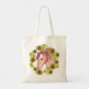 A Yellow Daisy Horse Tote Bag