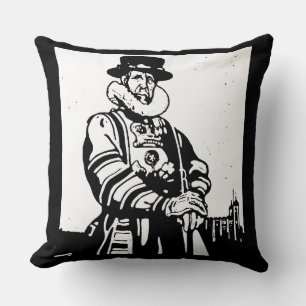 A Yeoman Warder or Beefeater Cushion