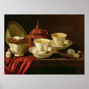 A Yixing Teapot and Chinese Porcelain Tete-a-Tete Poster