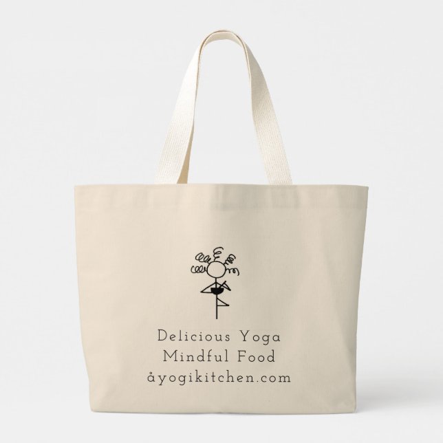 A Yogi Kitchen Large Tote (Back)