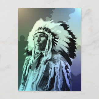 A Young Brule Indian Man Postcard