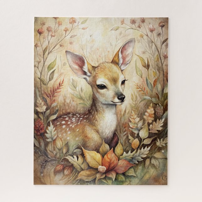 A Young Fawn Jigsaw Puzzle (Vertical)