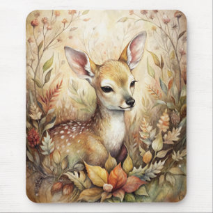 A Young Fawn Mouse Pad