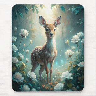 A Young Fawn Mouse Pad