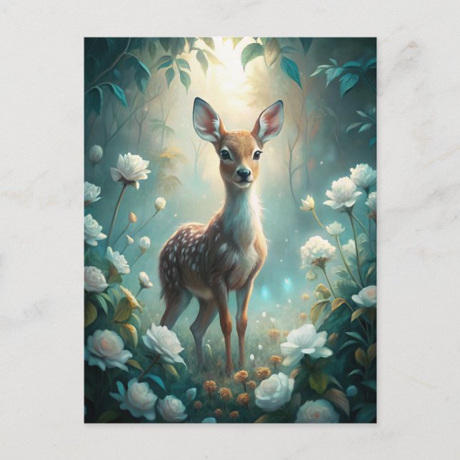 A Young Fawn Postcard (Front)