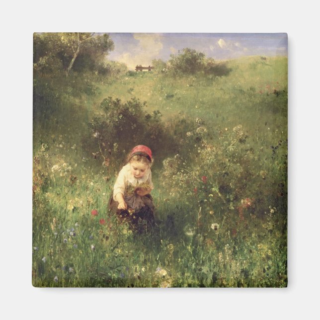 A Young Girl in a Field Magnet (Front)