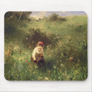 A Young Girl in a Field Mouse Pad