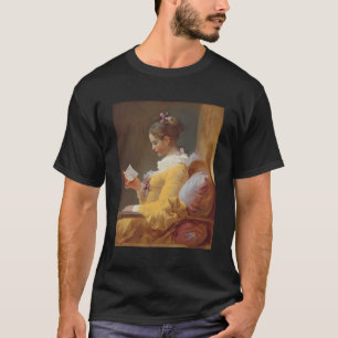 A Young Girl Reading By Jean-Honore Fragonard T-Shirt