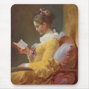 A Young Girl Reading, The Reader by J. Fragonard Mouse Pad