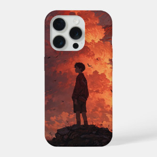 A Young Man at the Horizon – Cinematic Sky of Temp iPhone 15 Pro Case