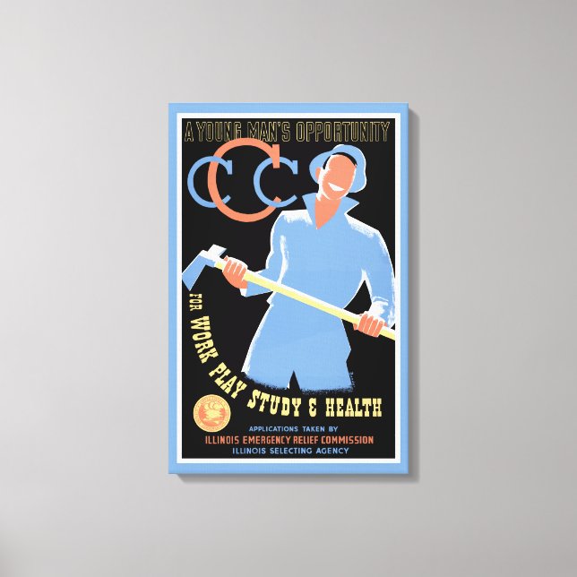 A Young Man's Opportunity Canvas Print (Front)