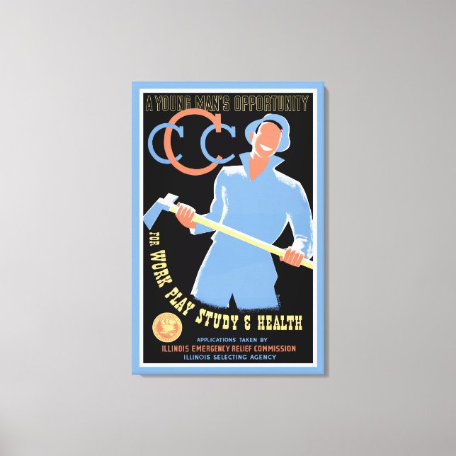 A Young Man's Opportunity Canvas Print (Front)