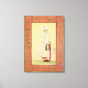 A young nobleman of the Mughal court, from the Lar Canvas Print