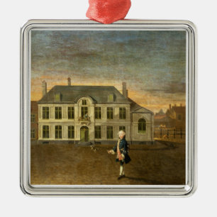 A Young Nobleman Standing before a Mansion (see al Metal Tree Decoration