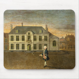 A Young Nobleman Standing before a Mansion (see al Mouse Pad