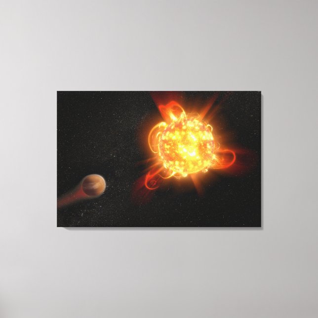A Young Red Dwarf Canvas Print (Front)