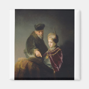 A Young Scholar and His Tutor - Rembrandt - c1629. Magnet