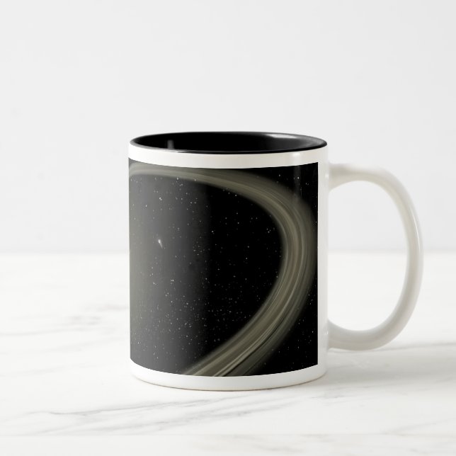 A young star circled by full-sized planets Two-Tone coffee mug (Right)
