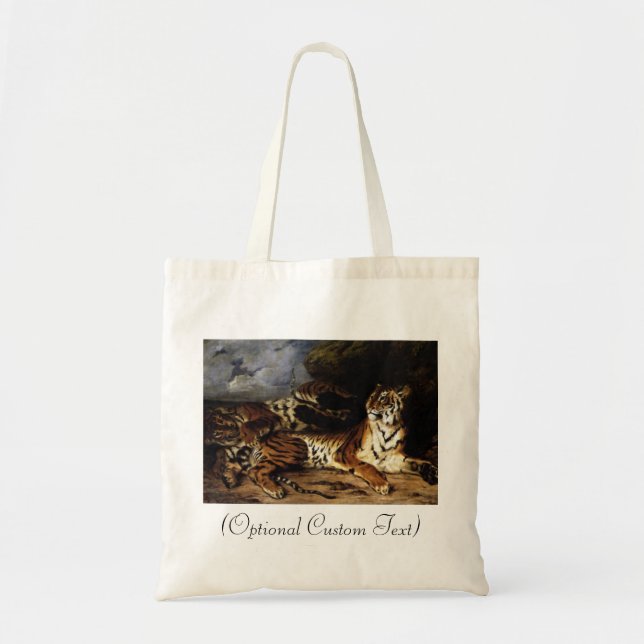 A Young Tiger with its Mother Tote Bag (Front)