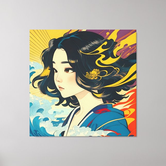 A Young Vietnamese Woman Canvas Print (Front)