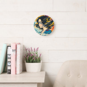 A Young Vietnamese Woman Round Clock