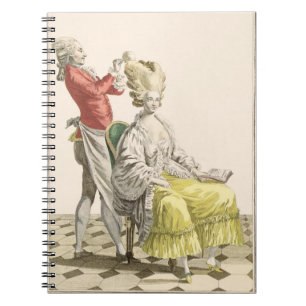A Young Woman in a Peignoir with her Hairdresser, Notebook