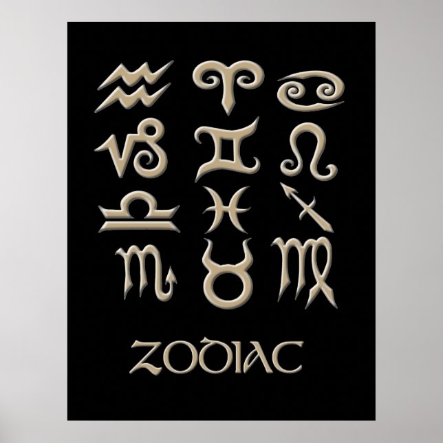 A Zodiac Symbol Chart (Front)