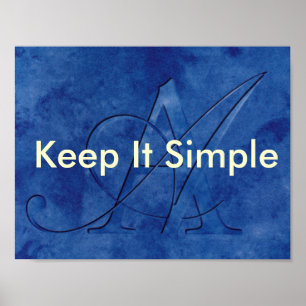 AA Keep It Simple Poster
