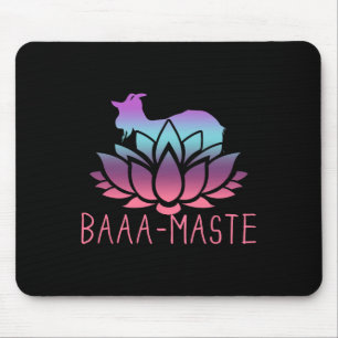 Aa-maste Goat Yoga Namaste Spiritual Meditation Om Mouse Pad