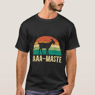 Aa-maste Yoga Lover Spiritual Meditation Goat Lady T-Shirt