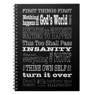 AA Sayings & Slogans 1 Notebook